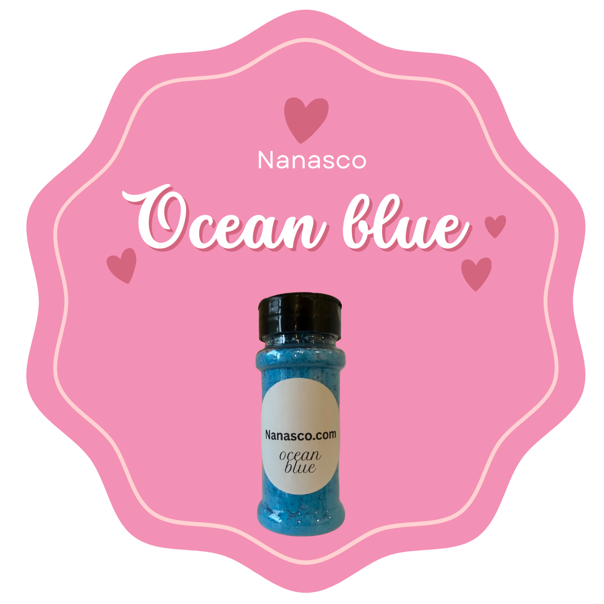 Ocean blue glitter
