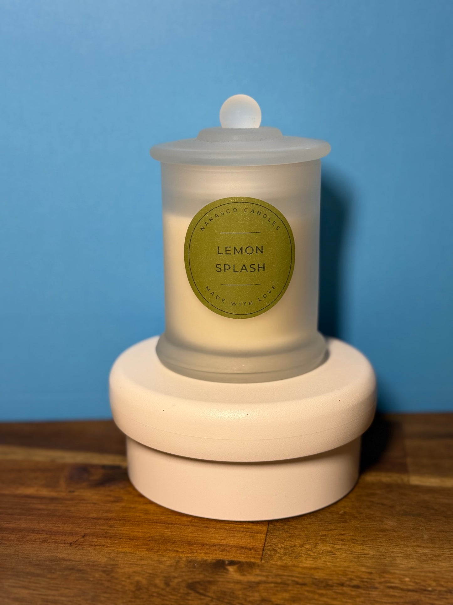Lemon splash candles