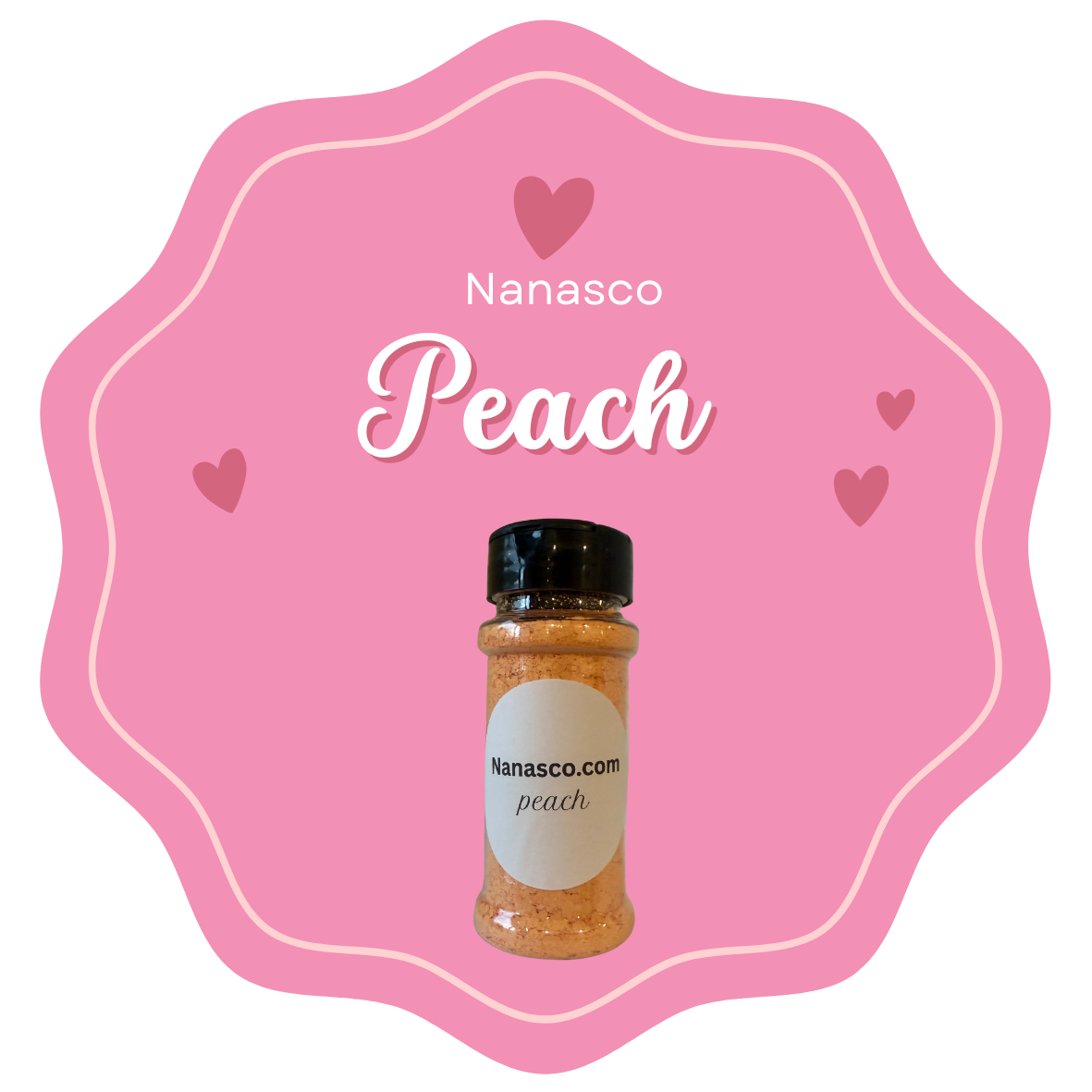 Peach glitter