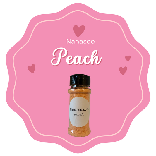 Peach glitter