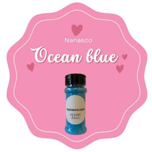 Ocean blue glitter