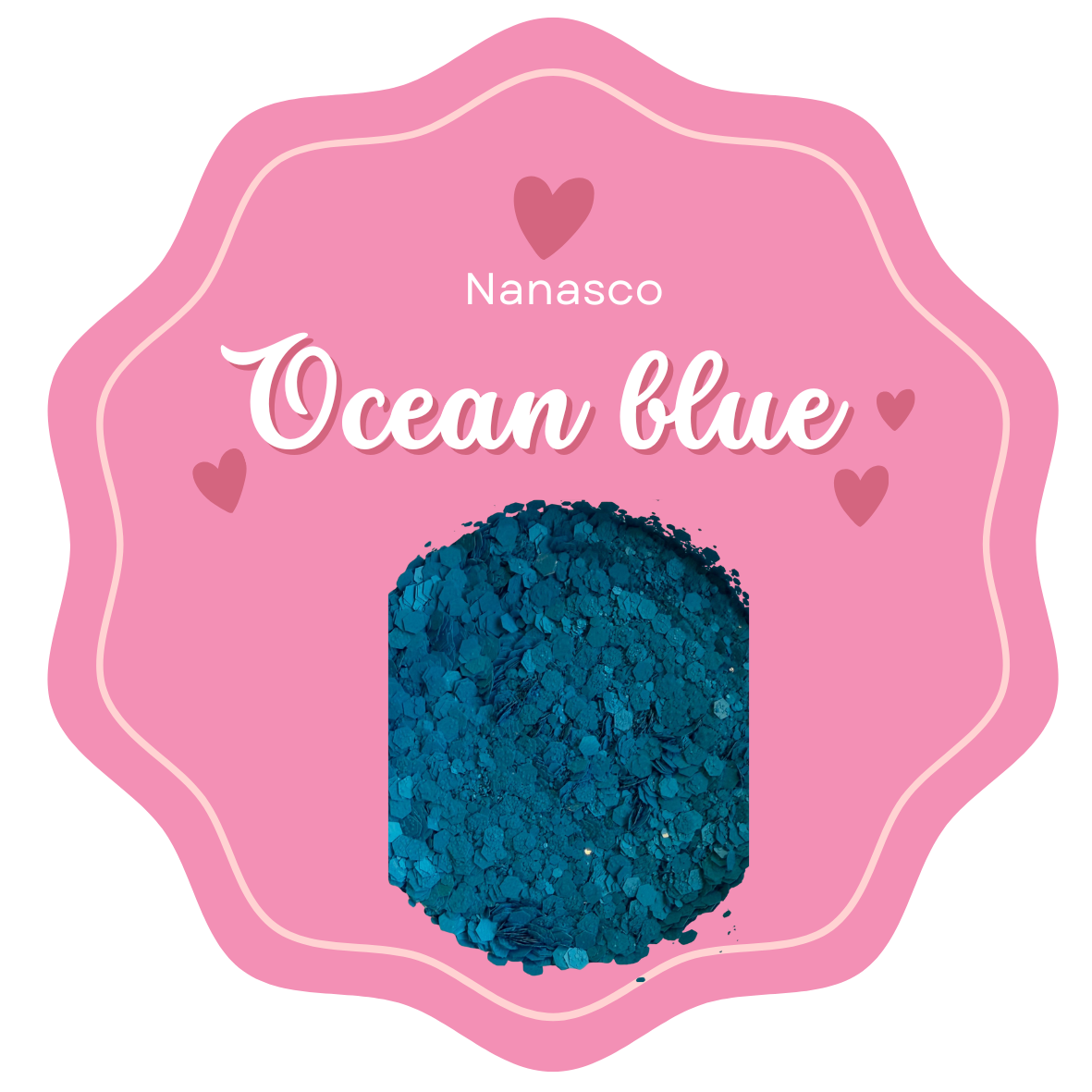 Ocean blue glitter