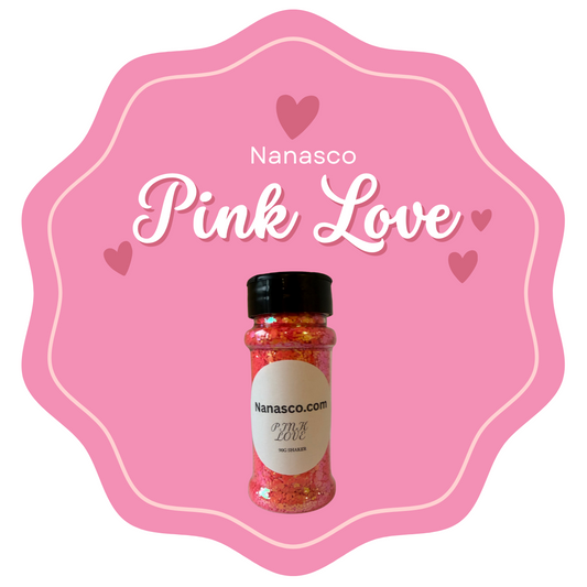 Pink love glitter