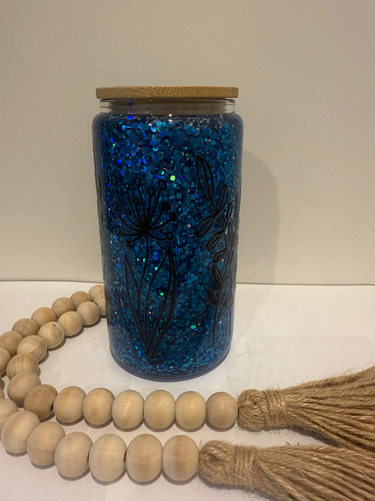 Glass pre-made snow globe